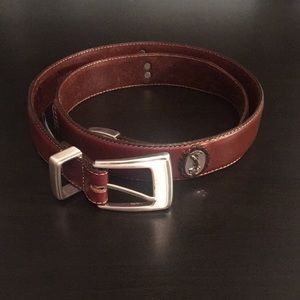 Brown Leather Golf Belt